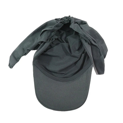 Solid Color Baseball Caps Turban Shawl Design Women Muslim Low Profile Fitted Hat Summer Soft Breathable Headscarf Hijabs