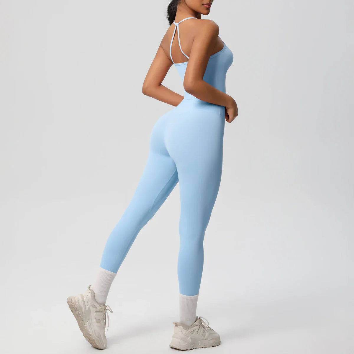 Halter Yoga Top Set Fitness Gym Suit Training Sleeveless Sport Gym Tops Crossover Back Sports Underwear  Tummy Control Slimming