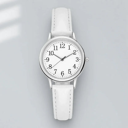 Women Quartz Watch Fashion Simple Dial Thin Bracelet Easy to Read Numerals Ladies Wristwatch Casual Stylish Watch for Women