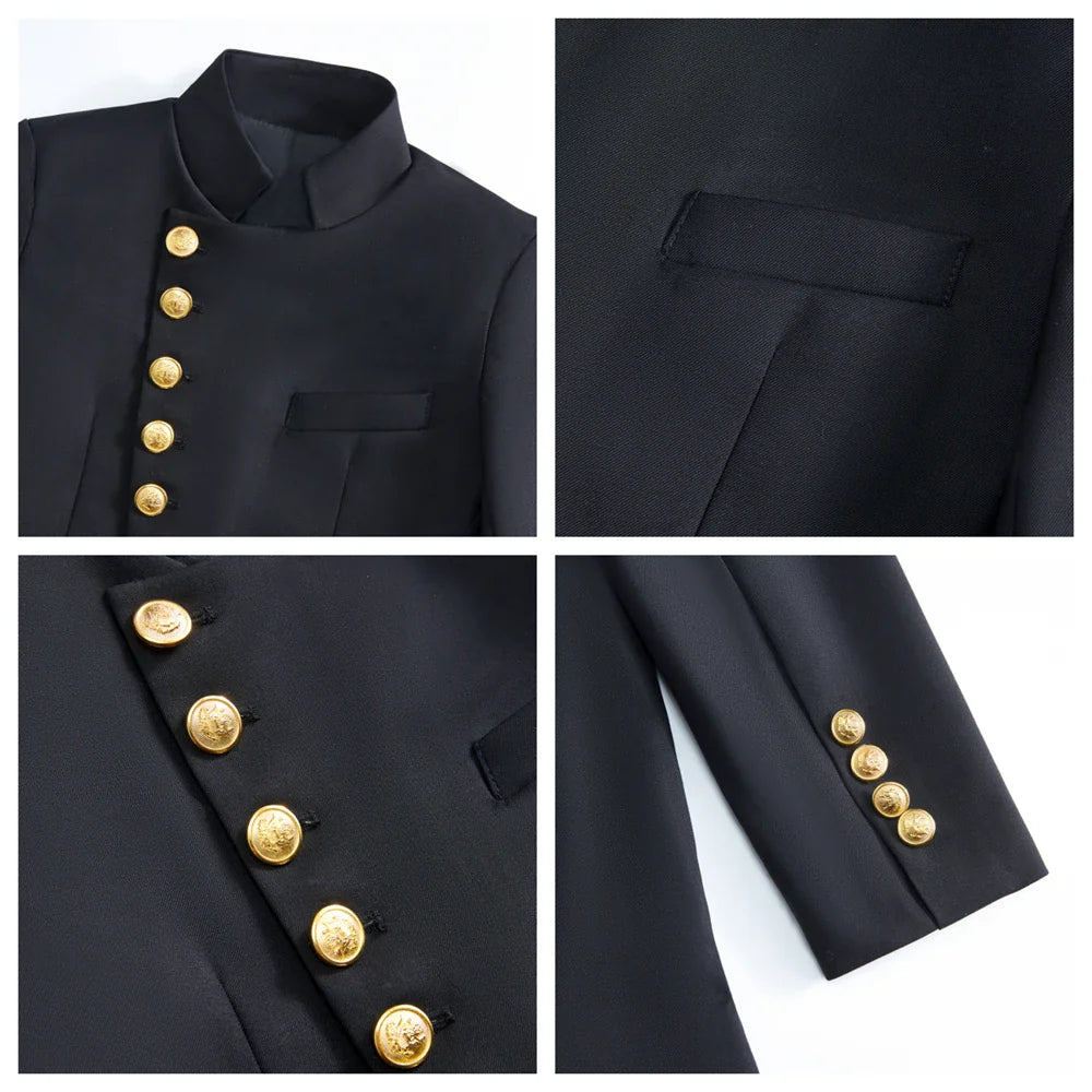 2025 Hot White Suit Set for Children 3T-14, Half Stand Formal Suits Tuxedo Pants Communion Jacket Trousers Party Outfit Kids