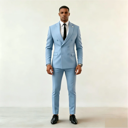 High Quality Slim Fit Men's Tuxedo Two-Piece Suit Smart Casual Wedding Business Wear
