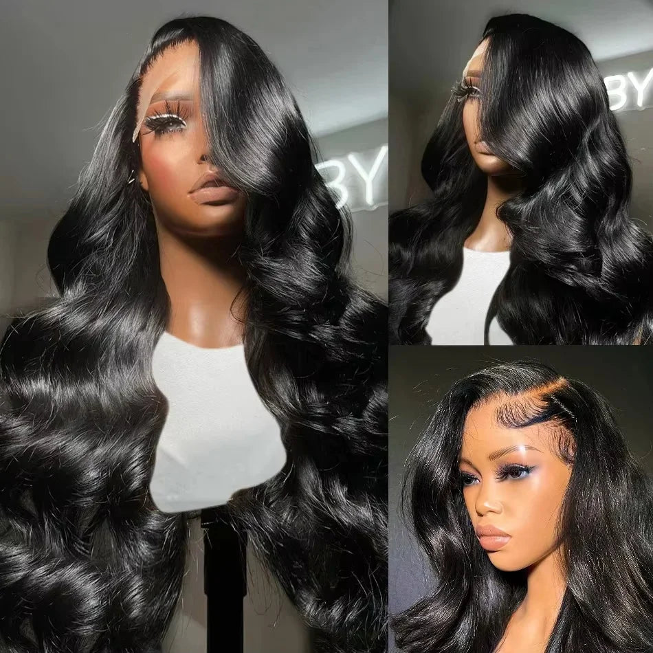 30 40 Inch 13x6 13x4 Body Wave Human Hair Wigs For Black Women 4x4 5x5 Glueless Wigs Human Hair 360 Lace Frontal Wig Pre Cut
