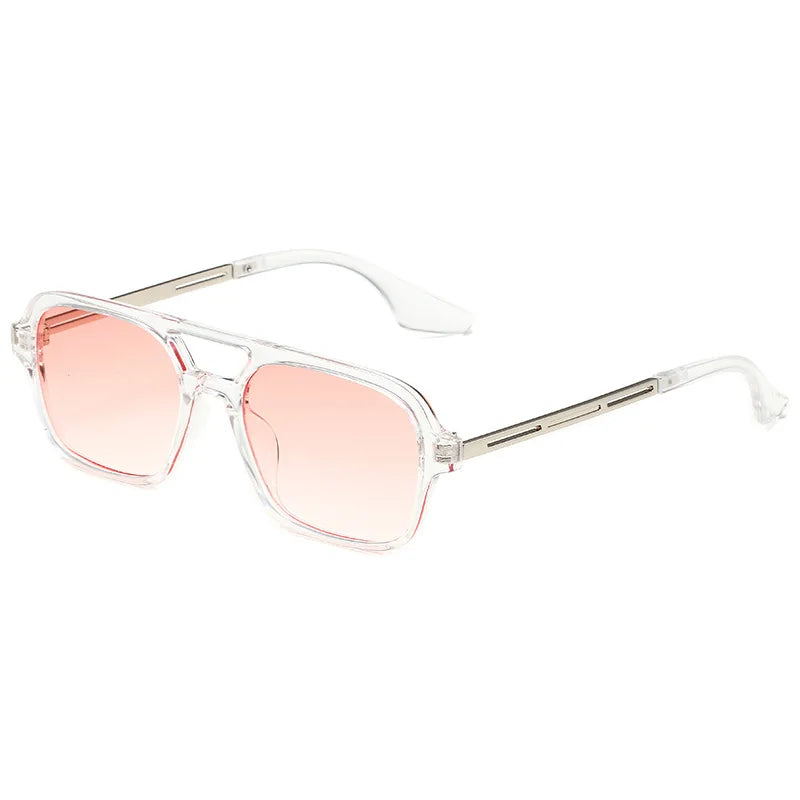 Sunglasses Female Vintage Hollow Leopard Blue Oculos De Sol Woman