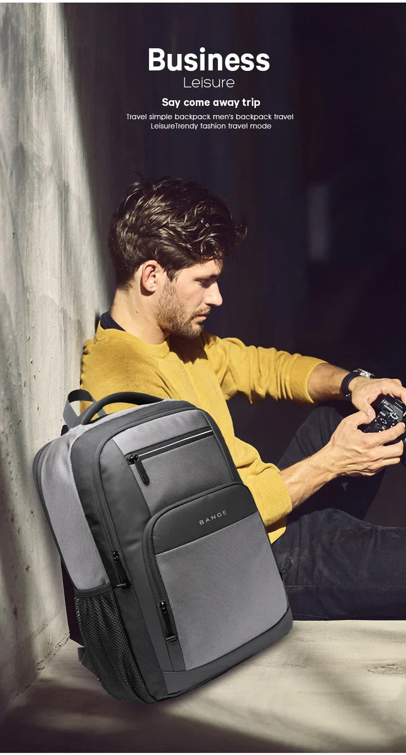 Lightweight 15.6 inch Laptop Backpack Waterproof USB Charge Port Multifunctional Travel Hiking School Bag Mochila for Men