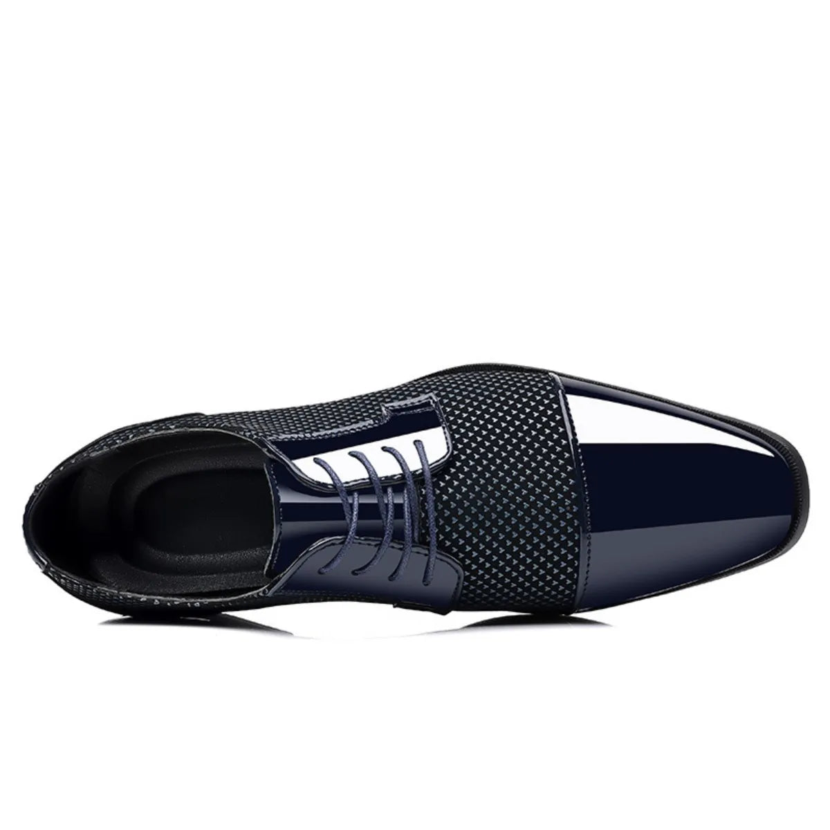 Men's Dress Shoes Classic Lace-up Formal Oxfords Modern Tuxedo Business Casual Scale Pattern Comfort Formal Shoes for Men