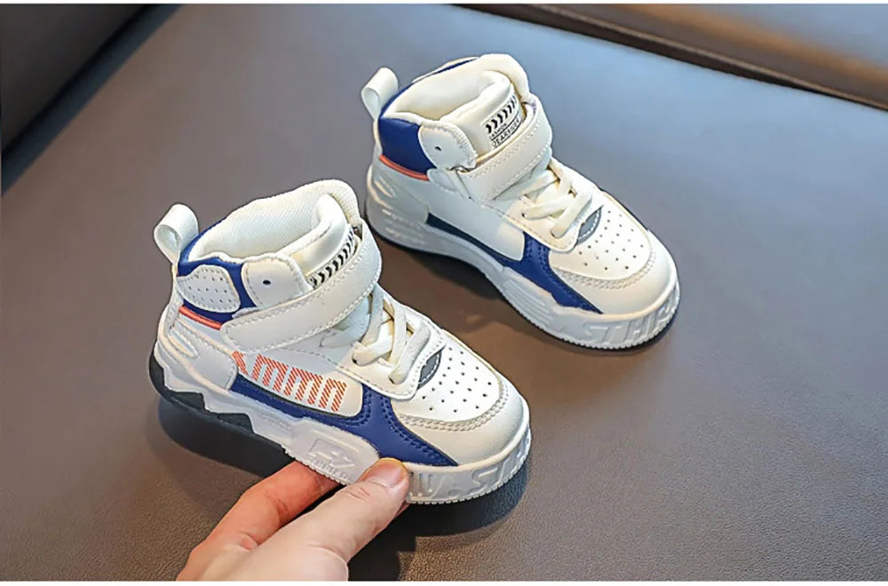Children Fashion Soft-soled Anti-slippery Sneakers Kids Trend Fashion Basketball Shoes Boys Casual Sport Shoes Kids Tennis Shoes