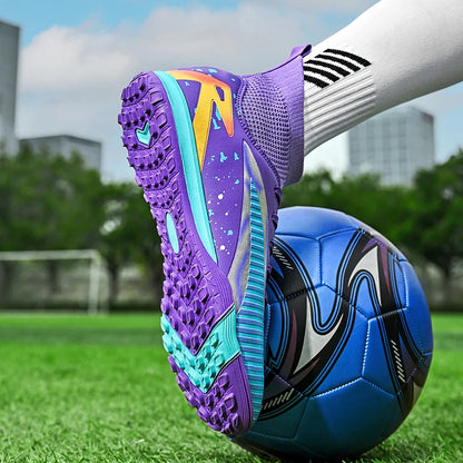 New Men Football Boots Sports Shoes Futsal High Ankle Soccer Shoes High-quality Indoor Non-Slip Outdoor Ultralight Non-Slip