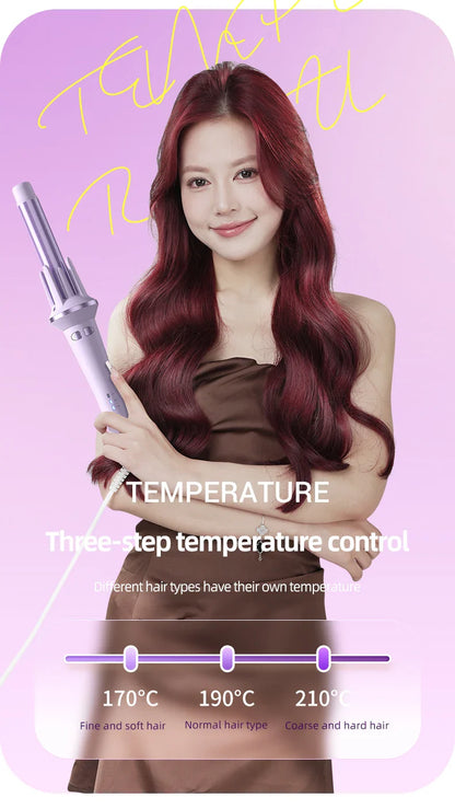 Automatic Rotating Curling iron PTC heated Professional Curling iron Portable Air rotating negative ion wave curling iron