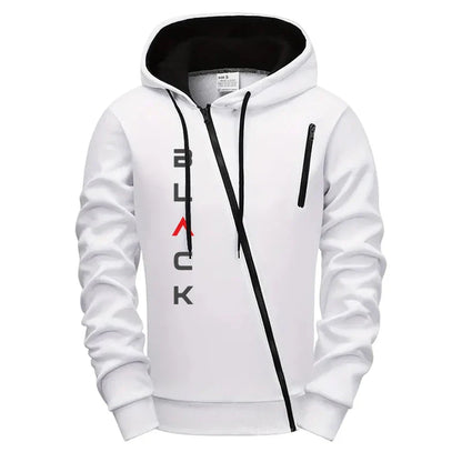 2025 Hot Sale Mens Tracksuit Hoodie Sweatpants Black Letter Print Zipper Jacket Jogger Pants Autumn Winter Casual Fashion Outfit