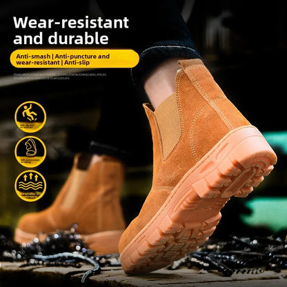 Breathable, Anti Smashing, Wear-resistant Labor Protection Shoes, Welding Boots, Lightweight and Safe Shoes for Summer