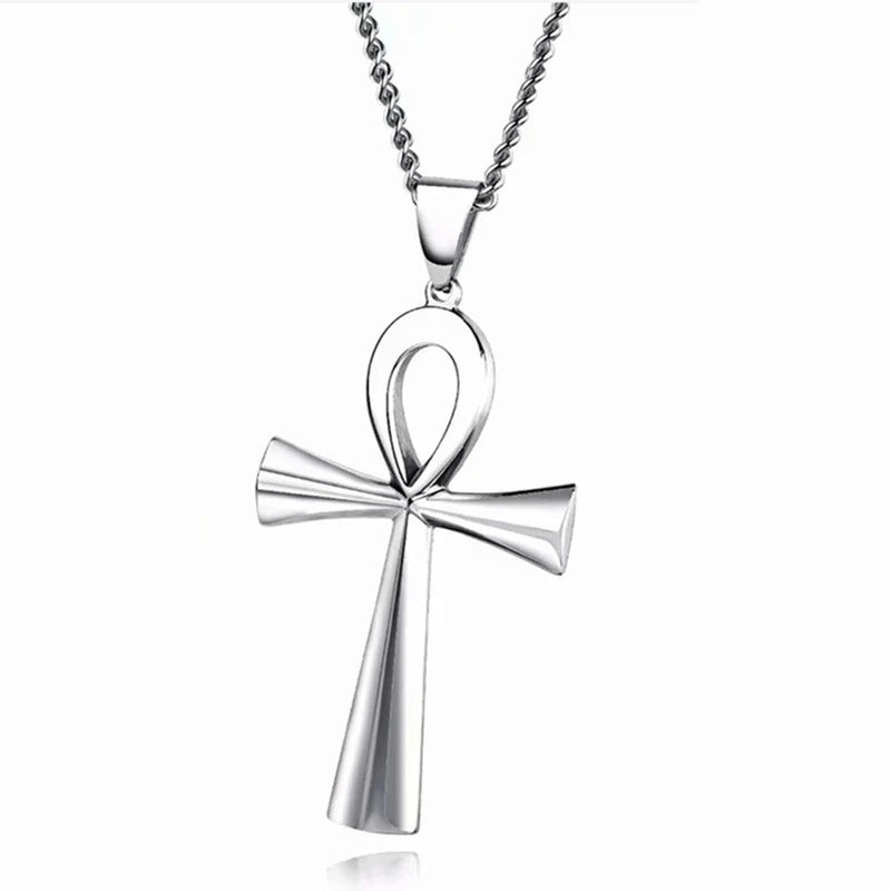 Amulet Pendant Egyptian Ankh Crucifix Necklaces Pendants  Symbol of Life Cross Necklaces Jewelry Wholesale