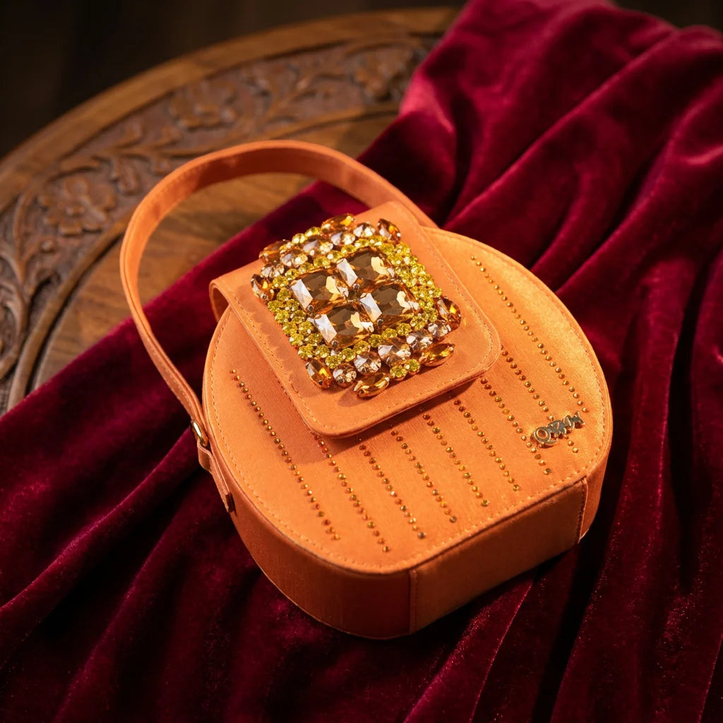 Brown Rhinestone Peep-Toe High Heel Sandals and Bag Set for Women –Elegant Italian Party Shoes Perfect for Wedding