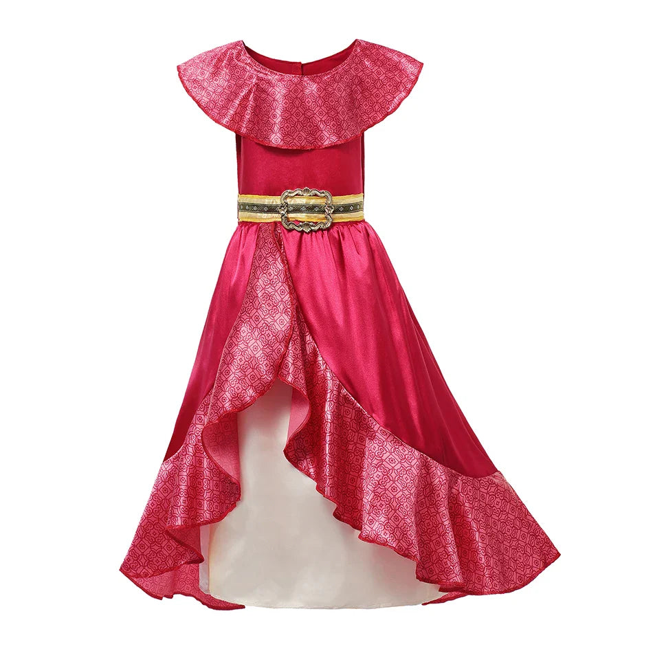 Kids Cosplay Clothing Girls Princess Elena Costume Halloween Carnival Role Playing Child Girl Birthday Party Outfits 2-10Y Dress