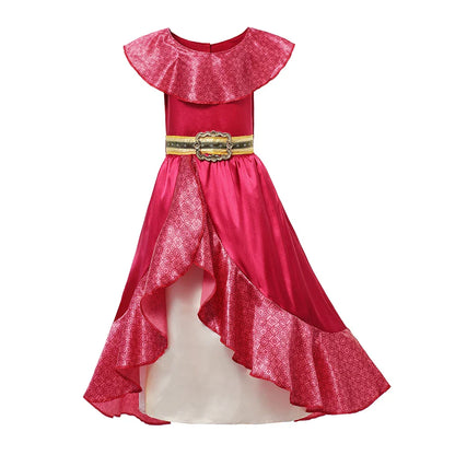 Kids Cosplay Clothing Girls Princess Elena Costume Halloween Carnival Role Playing Child Girl Birthday Party Outfits 2-10Y Dress