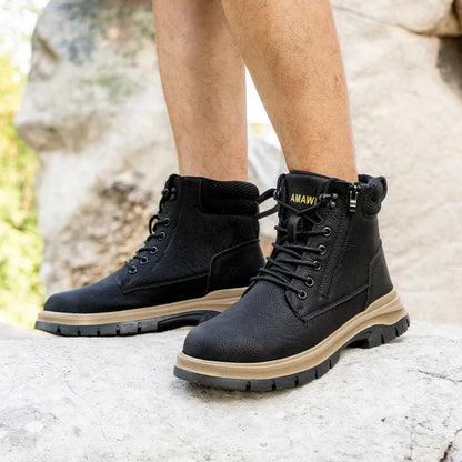 Waterproof Safety Shoes Comfort Men for Work Steel Toe Industrial Boots Man Protection Kevlar insoles Platform Boots