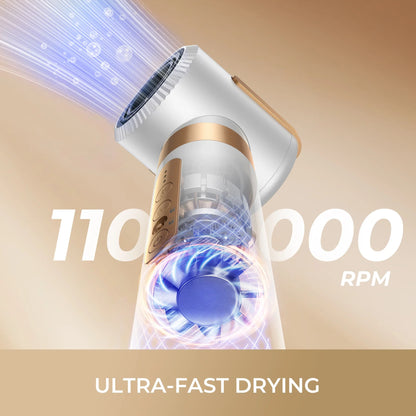 7 In 1 Hair Dryer Brush Brushless High Speed Hair Dryer with Diffuser Ionic Blow Dryer Hot Air Styling Comb Auto Hair Curler