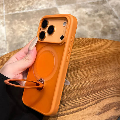 For Magsafe Metal Car Holder Ring Phone Case For iPhone 17 Pro Max 17 Air 16 15 Pro 14 13 12 11 Magnetic Bumper Back Cases Cover
