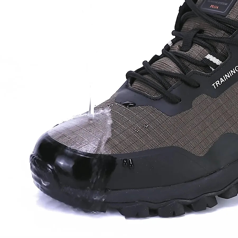 Baasploa Tênis Masculino de Caminhada, Impermeável, Resistente ao Desgaste, Antiderrapante, Casual, Leve, Com Cadarço