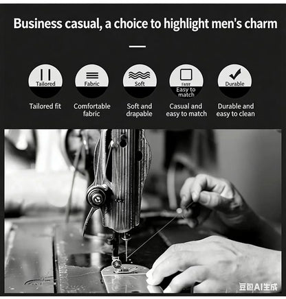 Men's Summer Solid Color Cool Breathable Luxury Polo Shirt Business Casual Collar T-shirt Short Sleeve Top