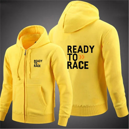 Spring Autumn Men Hoodies Ready To Race Print Hoody Women Sweatshirt Hip Hop Unisex Streetwear y2k Clothing Hombre
