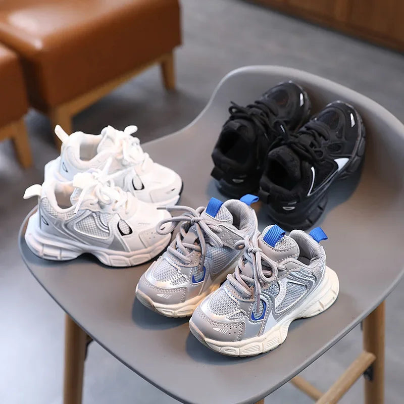 Children's Sports Casual Shoes for Boys and Girls Breathable Mesh Running Shoes Kids Basketball Shoes Lightweight Comfortable