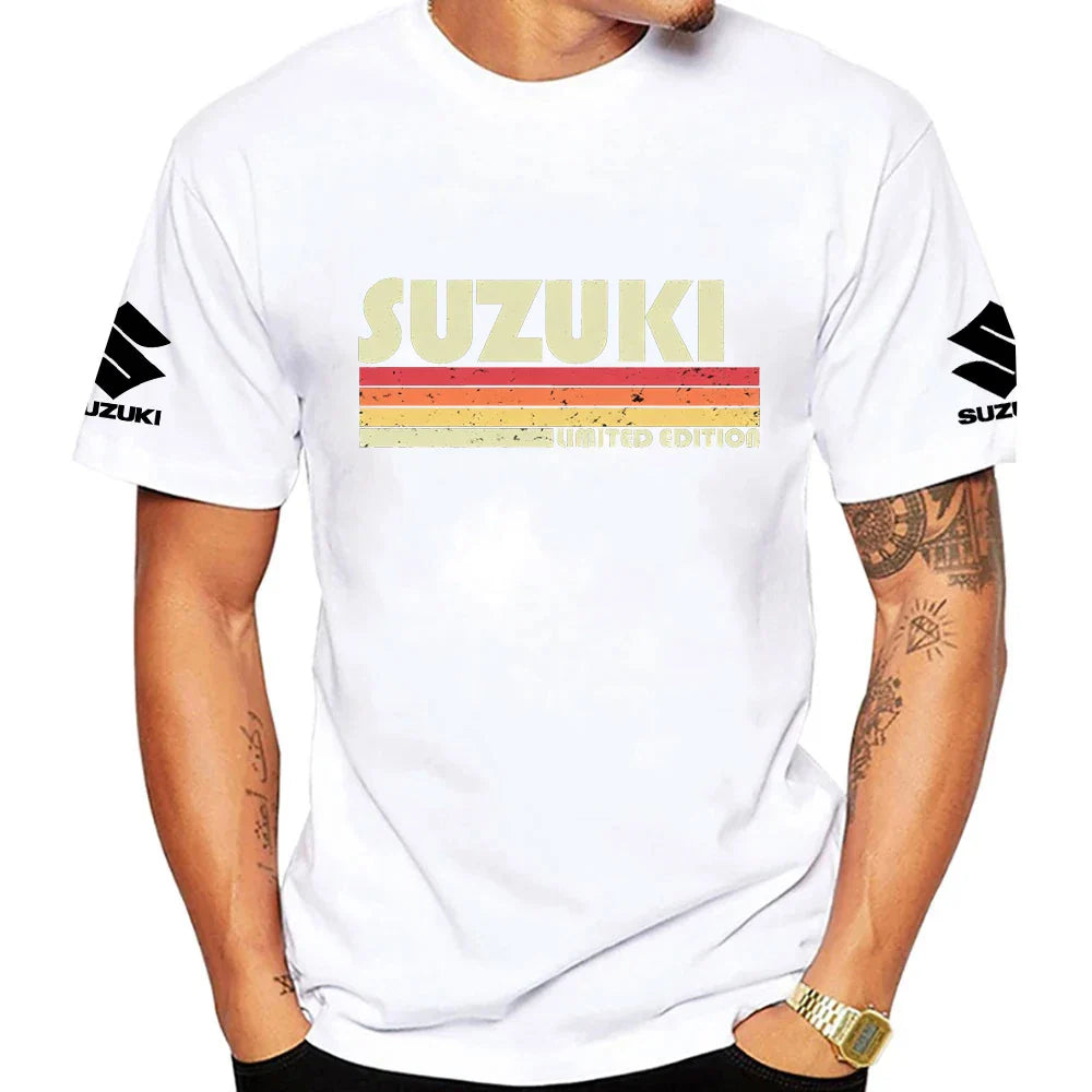 2026 Retro Summer New Fashion 100% Cotton Trendy Men T-shirt Daily Outdoor Sports Party Casual Loose Street Short Sleeve