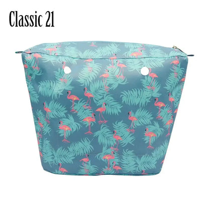 Composite Twill Cloth Waterproof Inner Lining Insert Zipper Pocket for Classic Mini Obag Senior Inner Pocket for O Bag