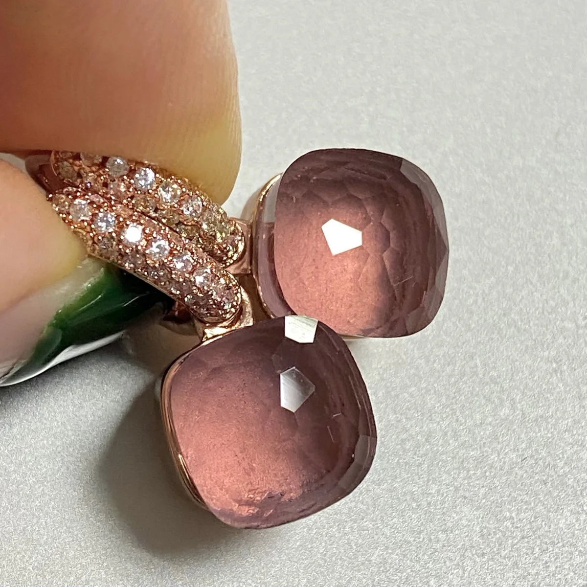 Classic Candy Color Earrings Inlay Transparent Zircon 27Colors Crystal Earrings Rose Gold Plated Fashion Jewelry For Women