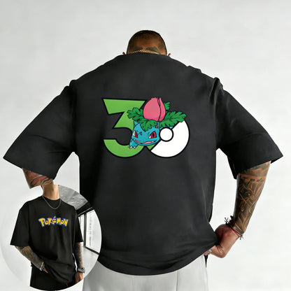 Printed T-shirt Summer New Men's and Women's Loose Casual Hip Hop Trendy Short Sleeve Top