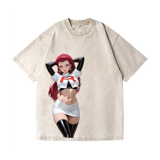 Graphic T-shirt Man Women Oversized Vintage Washed Short Sleeve Tee Casual Top Y2k Summer Fashion Cotton Tee