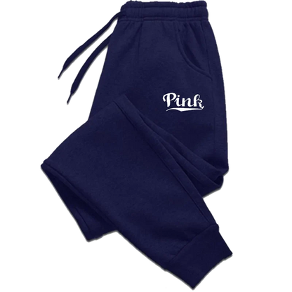 Pink Print Pants Women's Sports Pants