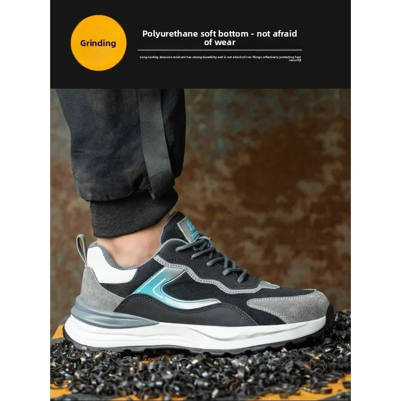 Safety Shoes with Steel Toe Caps Odor Prevention and Protection Shoes Insulated Shoes  Breathable Labor Protection Shoes