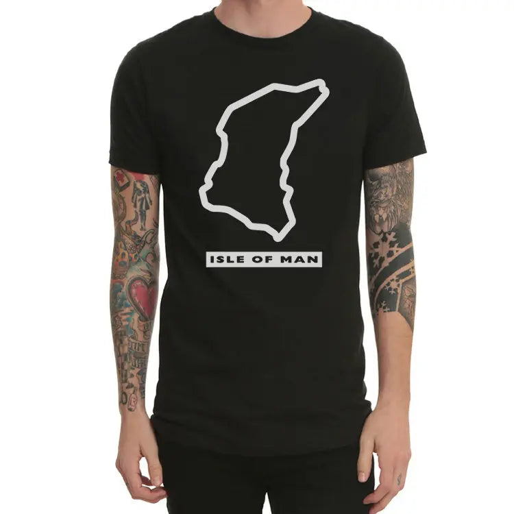Isle of Man TT Men T Shirt Around The Island Motorcycle Motorcycle Racing Tourist Trophy Manx