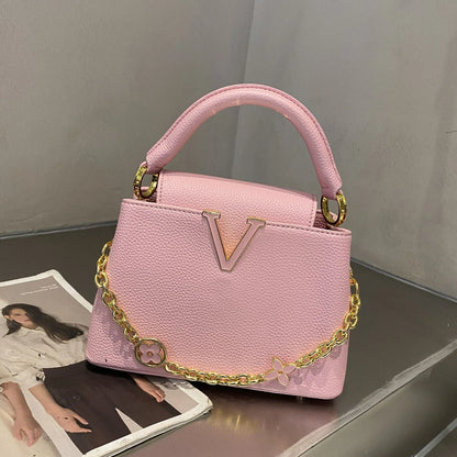Tote bag 2025 new Himalayan V-shaped portable light luxury single shoulder crossbody bag for women