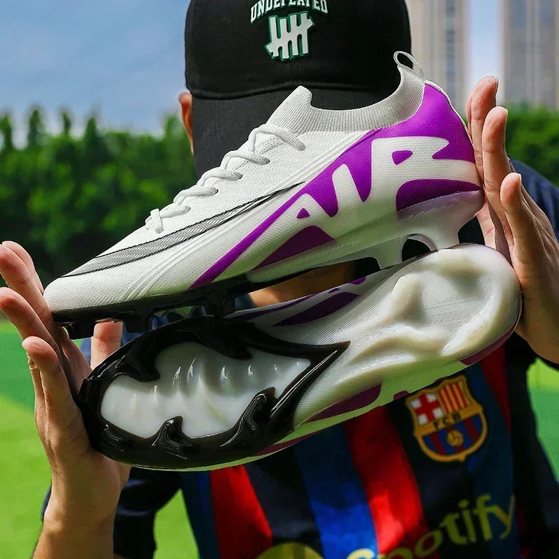 Men Football Boots Non-Slip Grass Training Sport Ultralight Soccer Shoes Unisex Outdoor Sports Shoes Breathable Drop Shipping