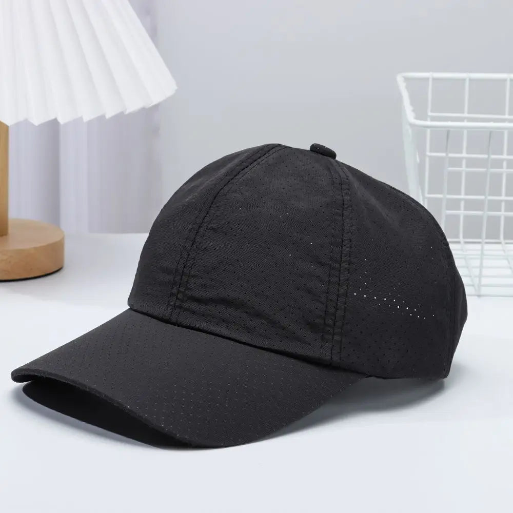 Breathable Quick Dry Baseball Cap Mesh Sun Hat Golf Tennis Cap For Outdoor Sports Running Hiking Camping For Men Women