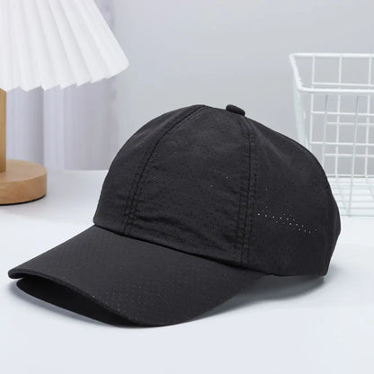 Breathable Quick Dry Baseball Cap Mesh Sun Hat Golf Tennis Cap For Outdoor Sports Running Hiking Camping For Men Women