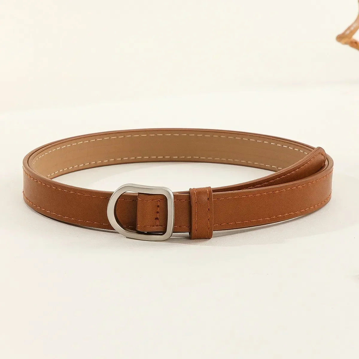 Men Belt Casual Simple Perforated Women'S Belt Paired With Jeans Men'S Belt Pu Leather Belt