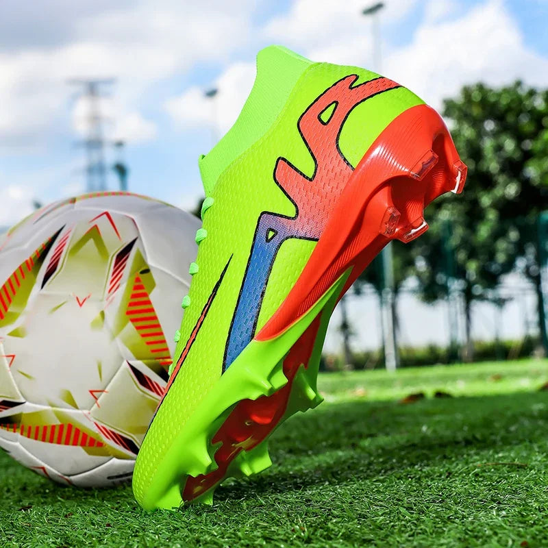New Men Soccer Shoes Futsal Grass Cleats High-top Football Boots Non-Slip Sneakers High-quality Match Indoor Hot-selling Outdoor