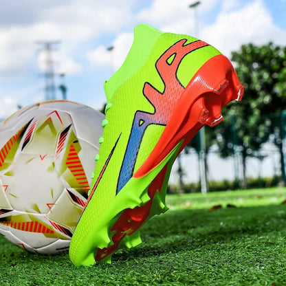 New Men Football Boots Grass Futsal Sneakers High-quality Match Cleats High-top Non-Slip Soccer Shoes Indoor Hot-selling Outdoor