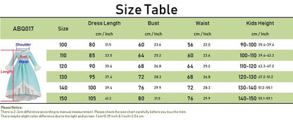 Dress Girls Peach Children Halloween Costume Game Role Play Princess Dress Long Sleeve