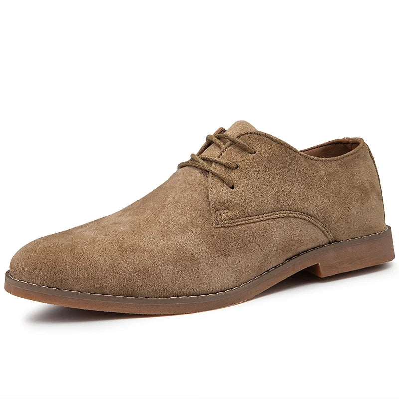 Sapatos Masculinos Derby de Luxo, Sapatos de Couro de Camurça de Alta Qualidade para Homens, Sapatos Casuais de Negócios, Sapatos de Amarrar Masculinos para Festas e Casamentos, Tamanho Grande