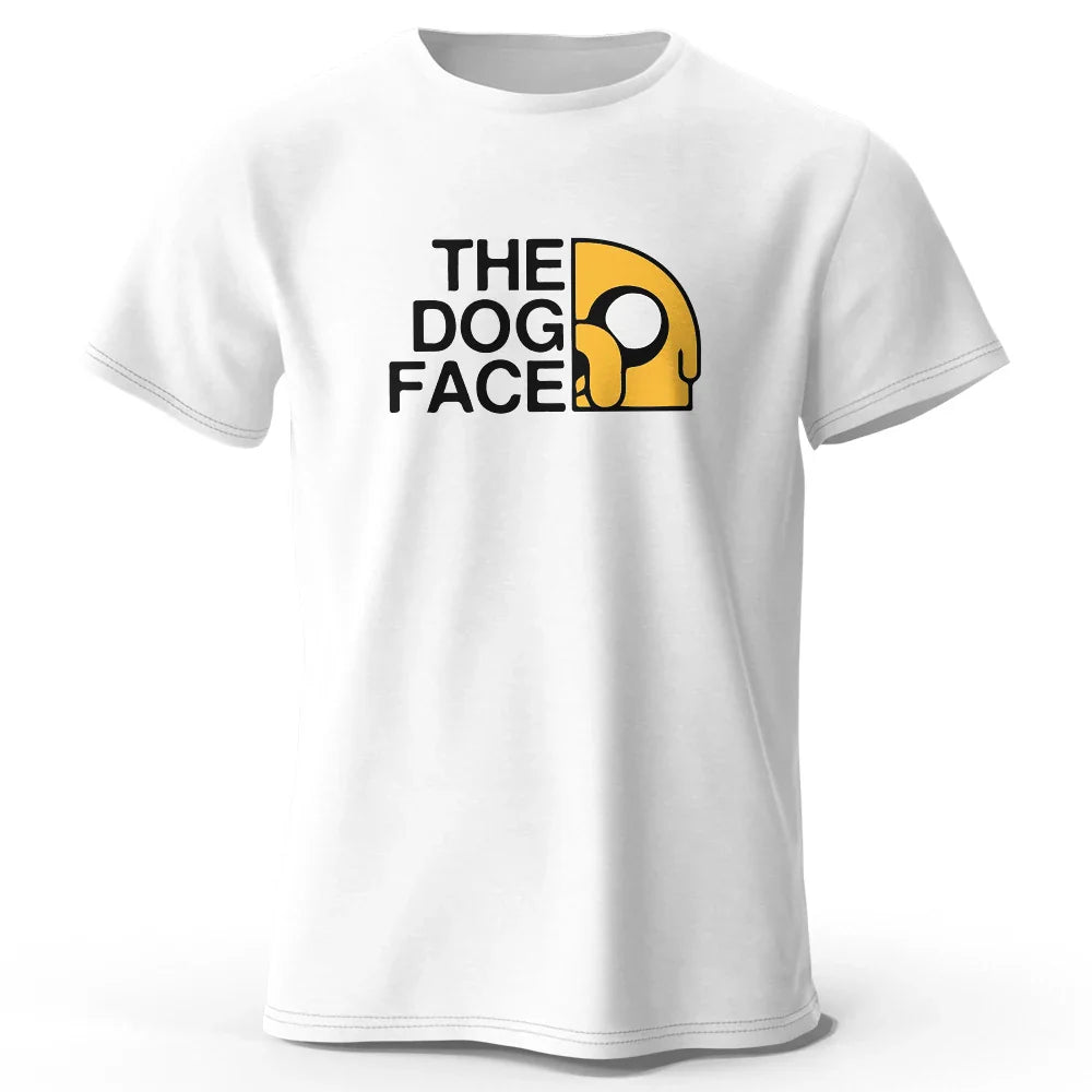 Men's Jake The Dog Printed T Shirt Oversized Funny Graphic Tees for Men Women Tops Tees