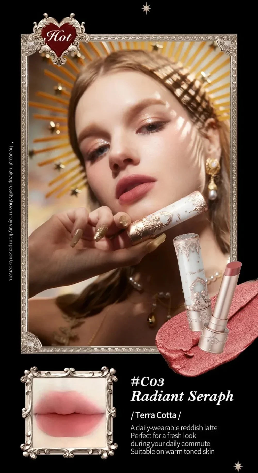 Little Angel Collection Makeup Gift Box Eyeshadow Blush Cream Matte Lipstick Full Kit All