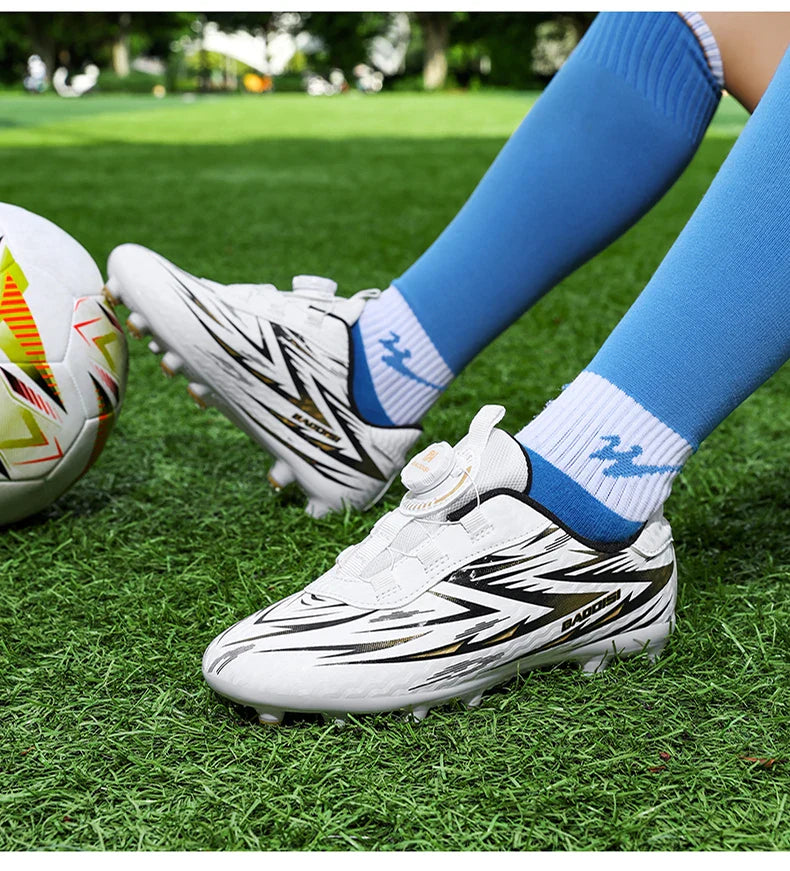New Kids Society Cleats Soccer Shoes Professional Football Boots Boys Indoor Football Field Boots Original Sneaker Children Fast