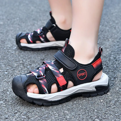 Fashion Boys Sandals Children Summer Shoes Sneaker Non-slip Closed Toe Water Shoes Outdoor Walkingsports Sandal for Boy Shoes