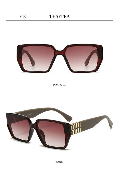 Designer Sunglasses for Women and Men Stylish Square Luxury Glasses Unisex Trend Vintage Shades UV400