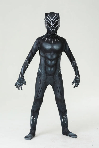 Anime Black Panther And Wizard of Oz Cute Lion Cosplay Costume Bodysuits Children For Men Boys Halloween Superhero Jumpsuits