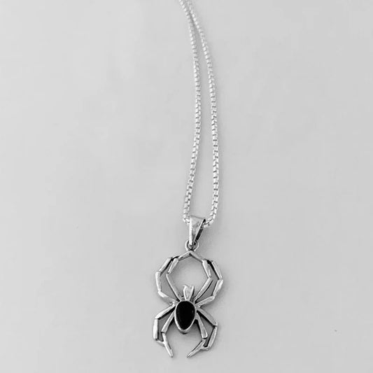 Spider Pendant Necklace for Women/Men Punk Animal Necklaces Unisex Lover Neck Accessories Creative Gift Hip Hop Jewelry