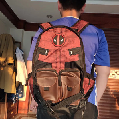 Avengers Deadpool Captains America Backpack Anime Cartoon Backpacks Outdoor Leisure Travel High Capacity Backpack Gifts